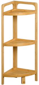 Етажерка ъглова за баня KESPER 23x23x70см - БАМБУК