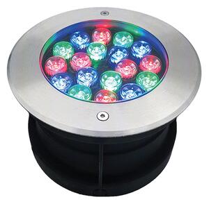 ОСВЕТИТЕЛНО ТЯЛО ЗА ВОДА 18W RGB, IP68 С ДИСТ