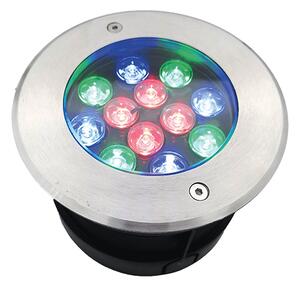 ОСВЕТИТЕЛНО ТЯЛО ЗА ВОДА 12W RGB, IP68 С ДИСТ