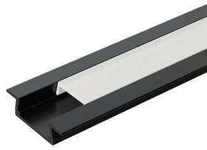 EL-87CR ПРОФИЛ ЗА LED ЛЕНТА 2.5M, ЧЕРЕН