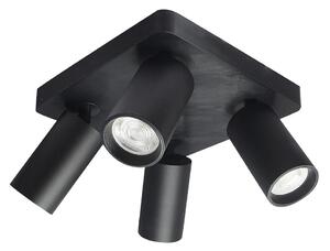 Rabalux 73084 - Точково осветително тяло YORLI 4xGU10/7W/230V черно