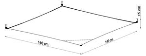 Sollux SL.0740 - LED таванно осветително тяло LUNA 6xG13/8,5W/230V 140x140 см бяло