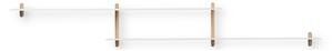 GEJST - Nivo Shelf H Светлина Дъб/Бяло
