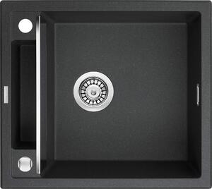 Deante MAGNETIC ZRM_G103 Graphite Metallic Композитна мивка за вграждане върху плот