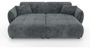 Тъмносив шенилов диван 252 cm Nelia Big – Ropez