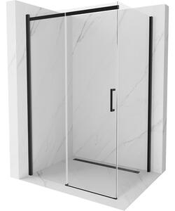 Mexen Omega плъзгаща се душ кабина 100 x 70 см, прозрачна, черна - 825-100-070-70-00
