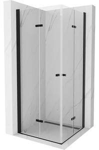 Mexen Lima Duo душ кабина сгъваема 80 x 80 см, прозрачна, черна - 856-080-080-70-00-02