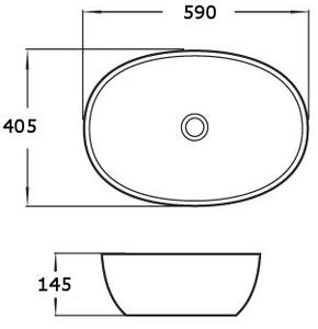 Mexen Viki мивка за плота 59 x 40 см, бяла - 21056000
