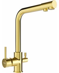 Mexen Duero кухненски смесител, златен - 671600-50