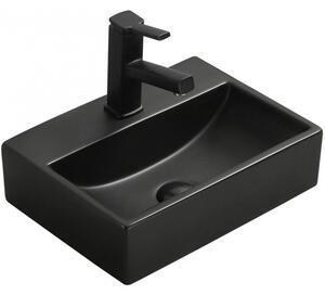 Mexen Mini плотносно умивалник 40 x 30 см, черен мат - 21094085