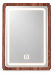 LED огледало за тоалетна масичка CRYSTAL - Walnut (орех)