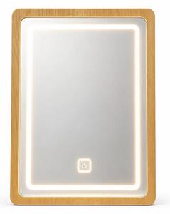 LED огледало за тоалетна масичка CRYSTAL - Oak (дъб)