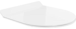 Mexen дъска с плавно падане slim, duroplast, бяла гланц - 39010100
