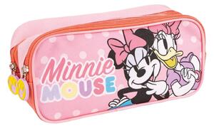 Двоен Моливник Minnie Mouse Розов 22,5 x 8 x 10 cm