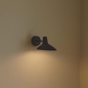 DFTP by Nordlux Darci Късо стенно осветление, проекция 33,5 cm, черно, Черен, спалня, Метал, Скандинавски
