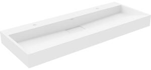 Mexen Ava мивка за вграждане от конгломерат 2/O 120 x 46 см, бяла - 23011202