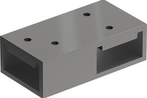 Mexen T-образна връзка за стенни подпори, gun metal - 800-09-95