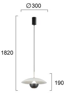 LED полилей на кабел VALIA LED/9W/230V сив/черен