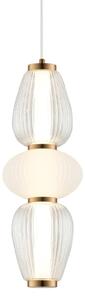 LED полилей на кабел SHINY LED/17W/230V бял/златен