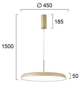 LED полилей на кабел ART LED/41W/230V златен