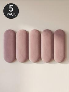 Sinsay - Тапицирани стенни панели 5 pack - пастелнорозово