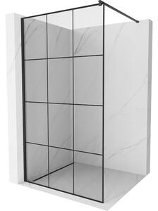 Mexen Kioto стена за душ Walk-in 100 x 200 см, черен дизайн 8 мм, черен - 800-100-101-70-77