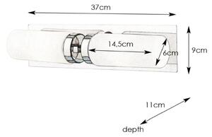 Markslöjd 102478 - За баня Стенна лампа NORRSUNDET 2xE14/40W/230V IP44