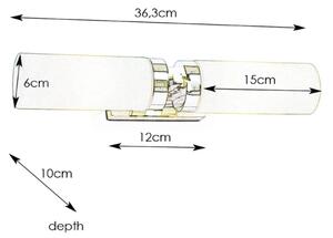 Markslöjd 234844, 450712 - За баня Стенна лампа STELLA 2xE14/40W/230V IP44