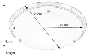 Markslöjd 102527 - Плафон за баня ARE 1xE27/60W/230V IP44 хром