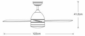 Lucci air 513075 - LED Вентилатор за таван LED/25W/230V 3000/4200/6500K + д.у
