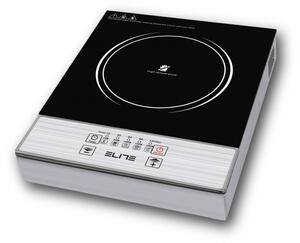 Единичен инфрачервен котлон Elite EFP-1295TU, 2200W, 20 см, Таймер, Стъклокерамика, Инокс