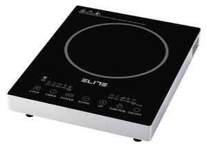 Единичен инфрачервен котлон Elite EFP-1294BU, 2200W, 20 см, LED дисплей, Тъч управление, Таймер, Стъклокерамика, Инокс