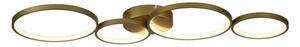 Searchlight 25772-4GO - CIRQUE LED таванен плафон, с възможност за димиране, 37W, 230V, 3000K, 33x97 cm