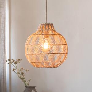 Good & Mojo GOOD MOJO Висяща лампа Mendoza, натуральна, 35 cm, бамбук, E27, Затъмняване, Дърво, Дневна/трапезария, Бамбук, Дизайн