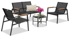 Комплект градински мебели Moreno Garden Point черен