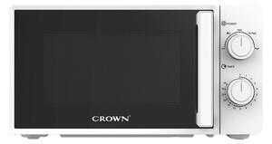 Микровълнова фурна Crown CDMO-2092W, механично управление, 700W, 20 л. обем, 5 степени на мощност, бяла