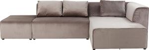 Ъглов диван Infinity Velvet Taupe Right