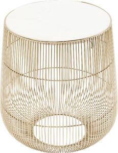 Помощна маса Beam White Marble Ø32см