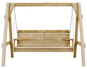 VidaXL Градинска люлка, импрегниран бор, 205x150x157 см