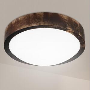 Brilagi - LED таванен плафон CARVALHO SLIM SMOKEY LED/20W/230V, дъб, Ø 27,5 см