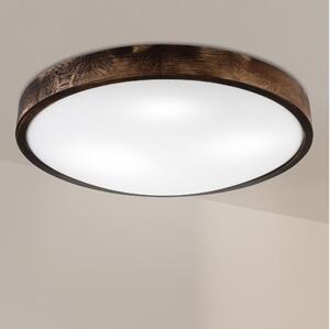 Brilagi - Таванно осветително тяло CARVALHO SLIM SMOKEY 3xE27/60W/230V дъб Ø 47,5 см