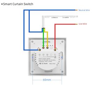 Immax NEO 07540L - Умен ключ за управление на жалюзи и ролетни щори 230V Wi-Fi Tuya