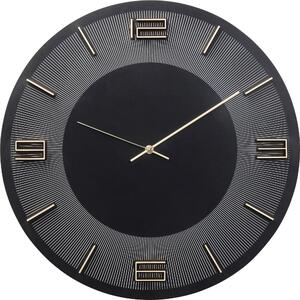 Стенен часовник Leonardo Black/Gold
