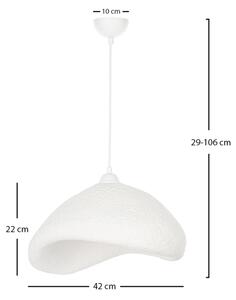Brilagi - Полилей на кабел WABI SABI 1xE27/40W/230V Ø 42 cm бял