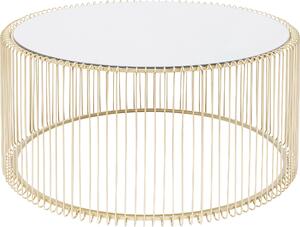 Холна маса Wire Uno Brass Ø80cm