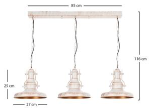 Brilagi - Полилей на верига PYRONIC 3xE27/40W/230V крем/патина