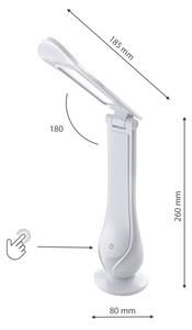 LED Димируема акумулаторна настолна лампа LILLY LED/4W/5V 1200 mAh бял