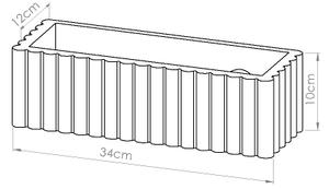 Sollux SL.1888 - Стенно осветително тяло RIGATA 1xE27/15W/230V керамика/зелена