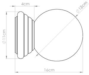 Sollux SL.1894 - Стенно осветително тяло за баня ZORI 1xG9/8W/230V IP44 зелено