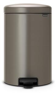 Сиво стоманено кошче за боклук с педал 20 l NewIcon – Brabantia